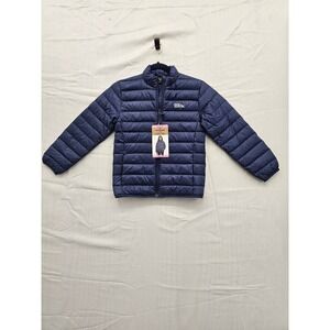Eddie Bauer Kids Youth Down Packable Jacket Navy Blue Puffer S 6/7 E834OW903 NWT